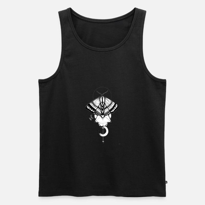 Motte - Männer Premium Bio Tank Top - Schwarz