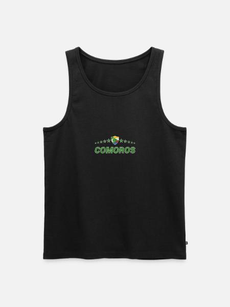 Comoros - Men's Premium Organic Tank Top - black