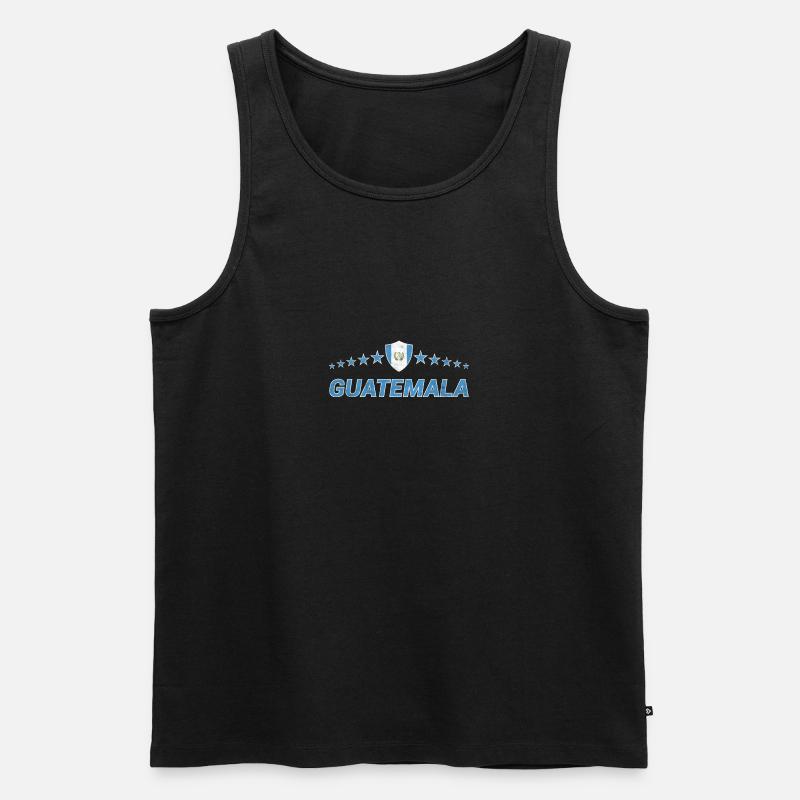 Guatemala - Männer Premium Bio Tank Top - Schwarz