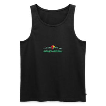 Guinea-Bissau - Men's Premium Organic Tank Top - black - Front - AI Model Male 178 light (178cm)