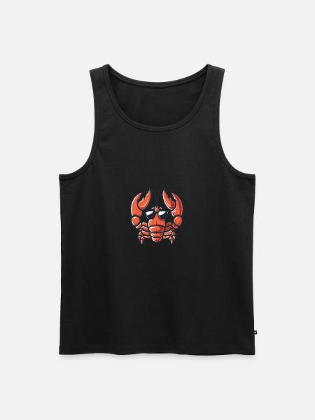 Lobster Crab Cool Animal - Men's Premium Organic Tank Top - black