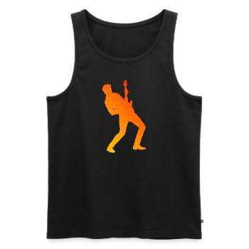 electronic guitar Gitarrenspieler Gitarre - Männer Premium Bio Tank Top - Schwarz - Vorne - AI Model Male 178 light (178cm)