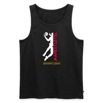 Basketball Legend - Männer Premium Bio Tank Top - Schwarz - Vorne - Michal (187cm)
