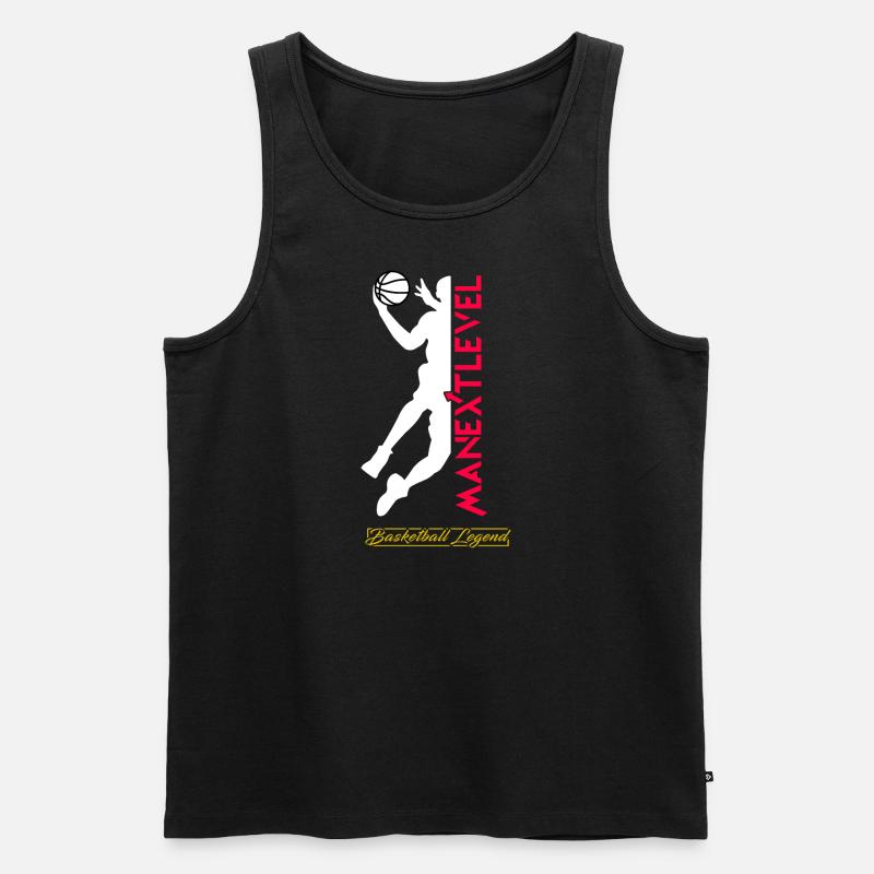 Basketball Legend - Männer Premium Bio Tank Top - Schwarz