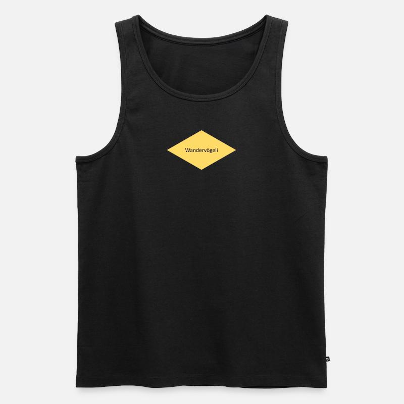 Wandervögeli - Männer Premium Bio Tank Top - Schwarz