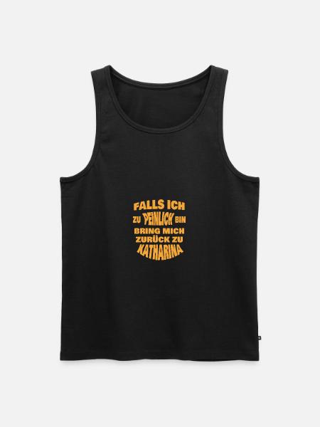 Katharina - Männer Premium Bio Tank Top - Schwarz