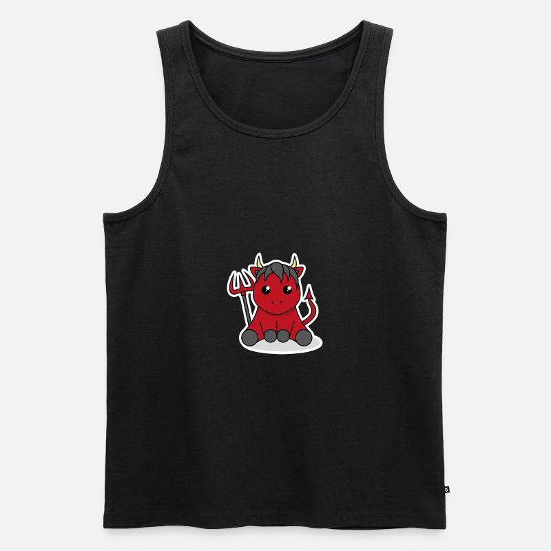 Teufelchen - Männer Premium Bio Tank Top - Schwarz