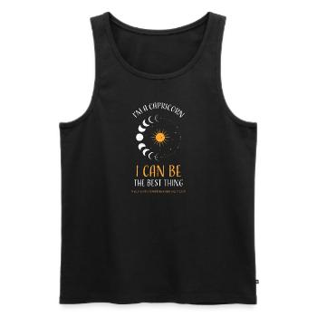 I'm A Capricorn I Can Be The Bes... - Men's Premium Organic Tank Top - black - Front - Michal (187cm)