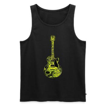 Guitare - Débardeur bio Premium Homme - noir - Devant - AI Model Male 178 light (178cm)