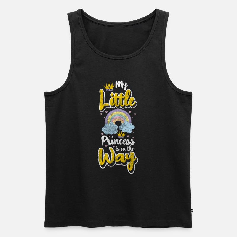 Schwangerschaft Eltern - Männer Premium Bio Tank Top - Schwarz