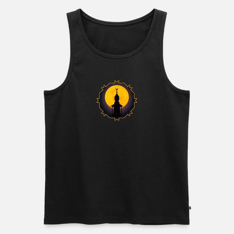 Religiöse Nacht - Männer Premium Bio Tank Top - Schwarz