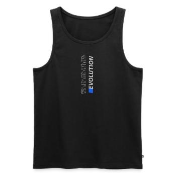 Evo Bimmer - Men's Premium Organic Tank Top - black - Front - AI Model Male 178 light (178cm)