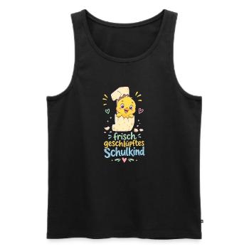 Frisch geschlüpftes Schulkind - Männer Premium Bio Tank Top - Schwarz - Vorne - Michal (187cm)