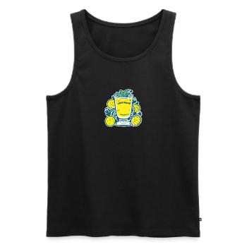 Fresh Lemonade - Men's Premium Organic Tank Top - black - Front - AI Model Male 178 light (178cm)