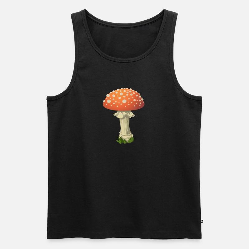 Toadstool - Men's Premium Organic Tank Top - black
