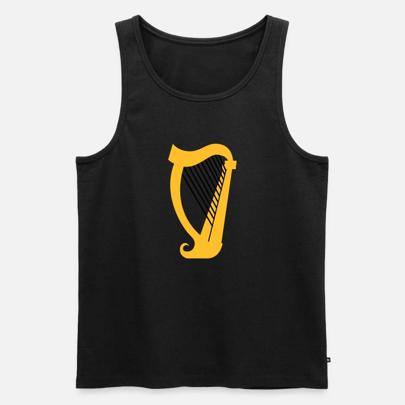 Eine Harfe Musikinstrument - Männer Premium Bio Tank Top - Schwarz