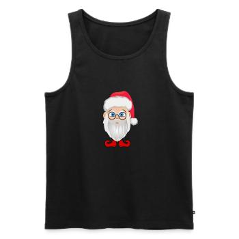 Weihnachtsmann - Männer Premium Bio Tank Top - Schwarz - Vorne - AI Model Male 178 light (178cm)