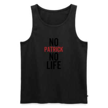 No Patrick No Life - Men's Premium Organic Tank Top - black - Front - AI Model Male 178 light (178cm)