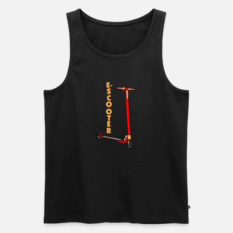 E-Scooter Roller Scooter - Männer Premium Bio Tank Top - Schwarz