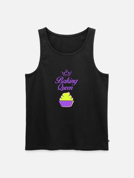 baking queen - Männer Premium Bio Tank Top - Schwarz