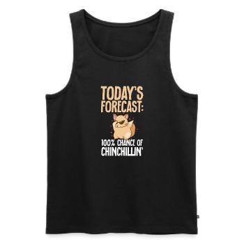 Chinchilla - Débardeur bio Premium Homme - noir - Devant - Michal (187cm)