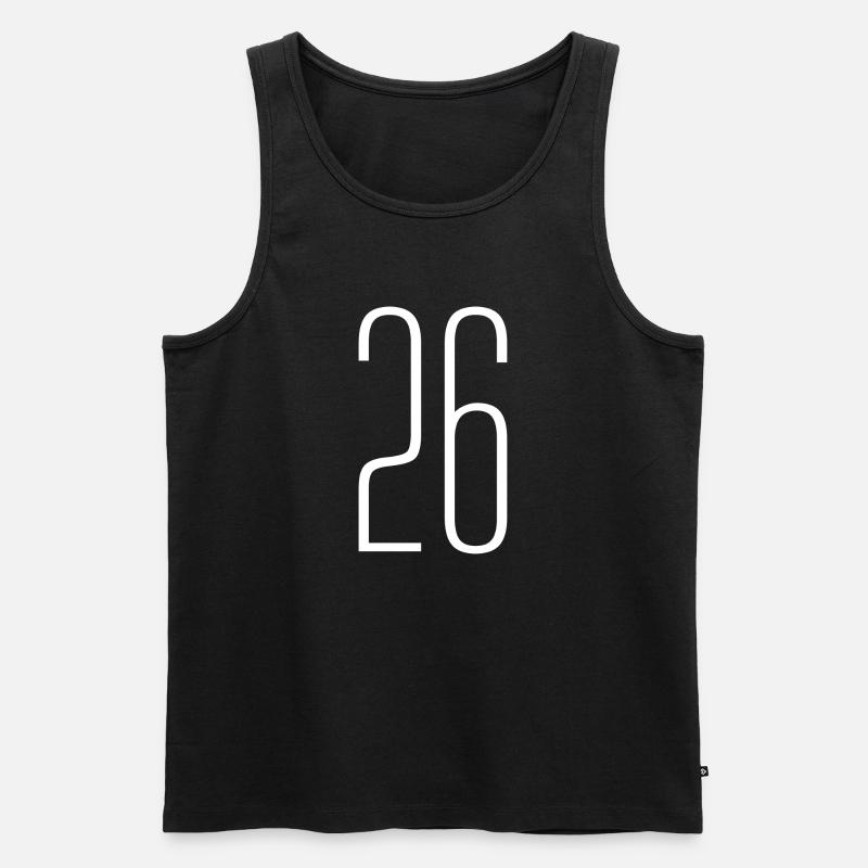 26 - Männer Premium Bio Tank Top - Schwarz