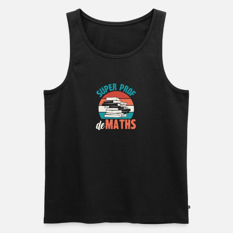 super prof de maths - Débardeur bio Premium Homme - noir