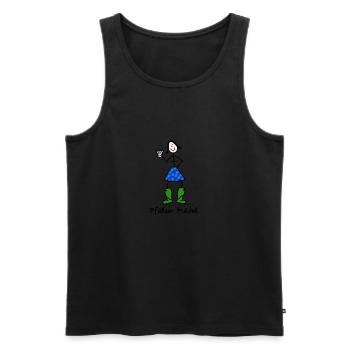 Pfälzer Mädel - Männer Premium Bio Tank Top - Schwarz - Vorne - AI Model Male 178 light (178cm)