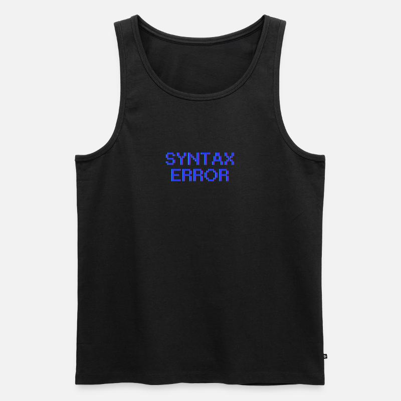 Syntax Error - Men's Premium Organic Tank Top - black