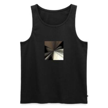 3D Digital Art - fractal abstract cool - Men's Premium Organic Tank Top - black - Front - AI Model Male 178 light (178cm)