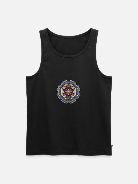 Mandala du Soleil - Débardeur bio Premium Homme - noir