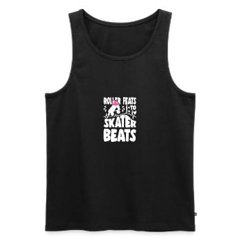Roller Skating Feats To Skater Beats Gifts - Männer Premium Bio Tank Top - Schwarz - Vorne - Michal (187cm)