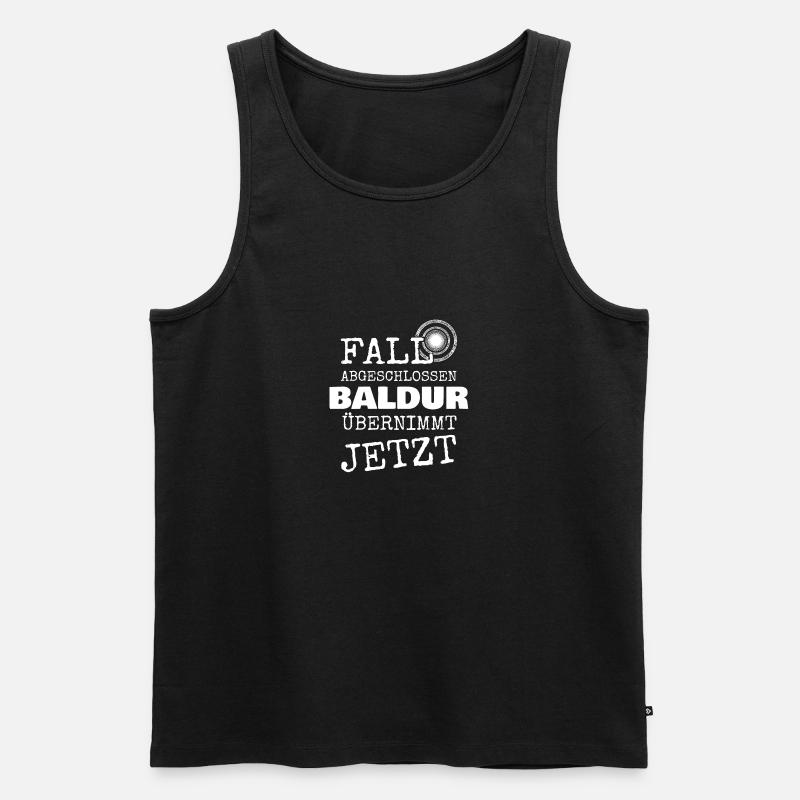Baldur - Männer Premium Bio Tank Top - Schwarz
