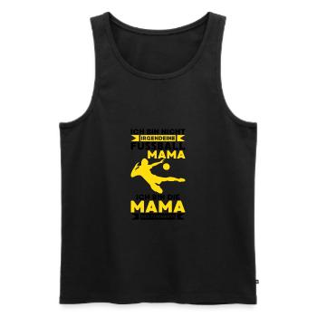 Fußball mama torwarts Geschenk Spiel Sport Ball - Männer Premium Bio Tank Top - Schwarz - Vorne - Michal (187cm)