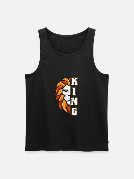 Sei König - Männer Premium Bio Tank Top - Schwarz