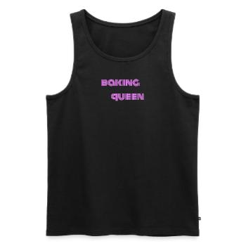 baking queen, backen, kochen, kuchen, gebäck - Männer Premium Bio Tank Top - Schwarz - Vorne - AI Model Male 178 light (178cm)