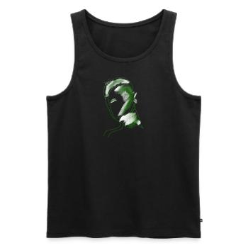 grüne Freunde ohne Text - Männer Premium Bio Tank Top - Schwarz - Vorne - AI Model Male 178 light (178cm)