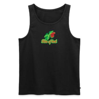 Kiss of Luck - Glückskind oder Glück in der Liebe - Männer Premium Bio Tank Top - Schwarz - Vorne - AI Model Male 178 light (178cm)