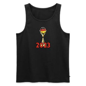Basketball Tshirt World Champion Gift 2023 Dunk - Men's Premium Organic Tank Top - black - Front - Michal (187cm)
