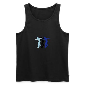 patineurs - Débardeur bio Premium Homme - noir - Devant - Michal (187cm)