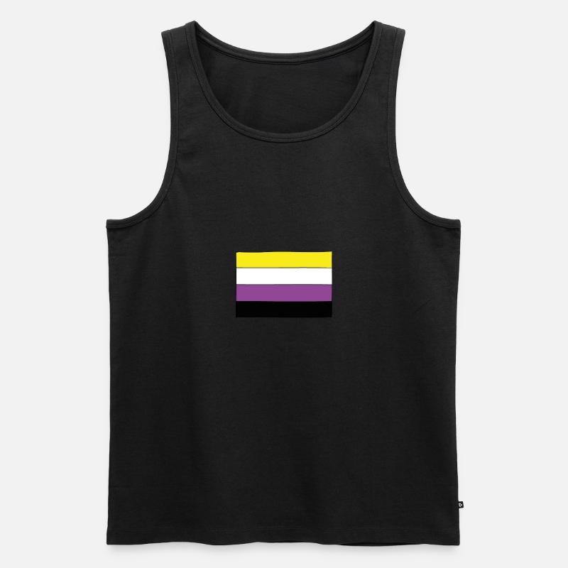 Nonbinary Flagge - Männer Premium Bio Tank Top - undefined