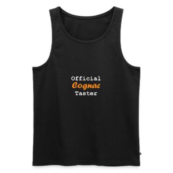 cognac - Débardeur bio Premium Homme - noir - Devant - Michal (187cm)