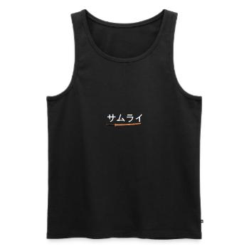 Samurai (Jap) - Débardeur bio Premium Homme - noir - Devant - AI Model Male 178 light (178cm)