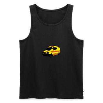 Krankenwagen - Männer Premium Bio Tank Top - Schwarz - Vorne - AI Model Male 178 light (178cm)