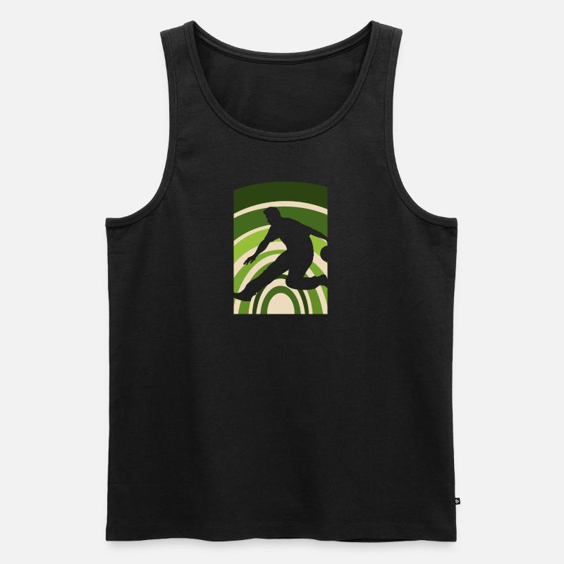 Bowling Bowler Strike - Männer Premium Bio Tank Top - Schwarz