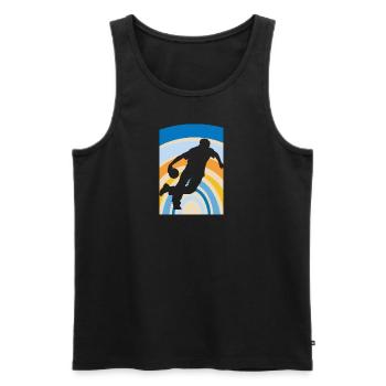 Bowling Kegel - Männer Premium Bio Tank Top - Schwarz - Vorne - AI Model Male 178 light (178cm)