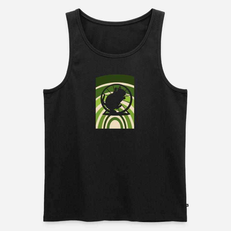 Hamster Maus - Männer Premium Bio Tank Top - Schwarz