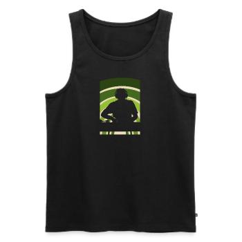 Djing DJ - Männer Premium Bio Tank Top - Schwarz - Vorne - AI Model Male 178 light (178cm)