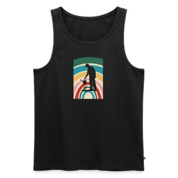 Garden Gardening Hobby Gardener - Men's Premium Organic Tank Top - black - Front - Michal (187cm)