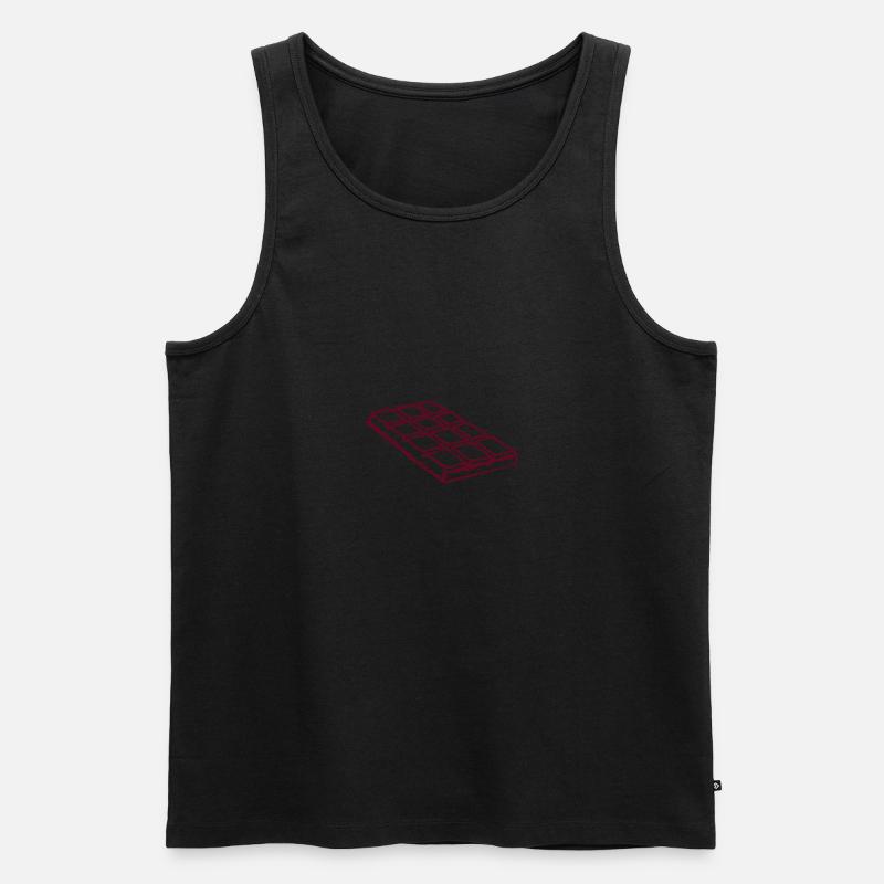 Schokolade Tablette 2803 - Männer Premium Bio Tank Top - undefined